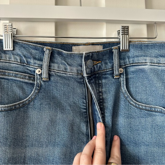 Everlane (28R) The Way High Barrel Medium Wash Denim Blue Organic Cotton Jeans - Picture 6 of 15